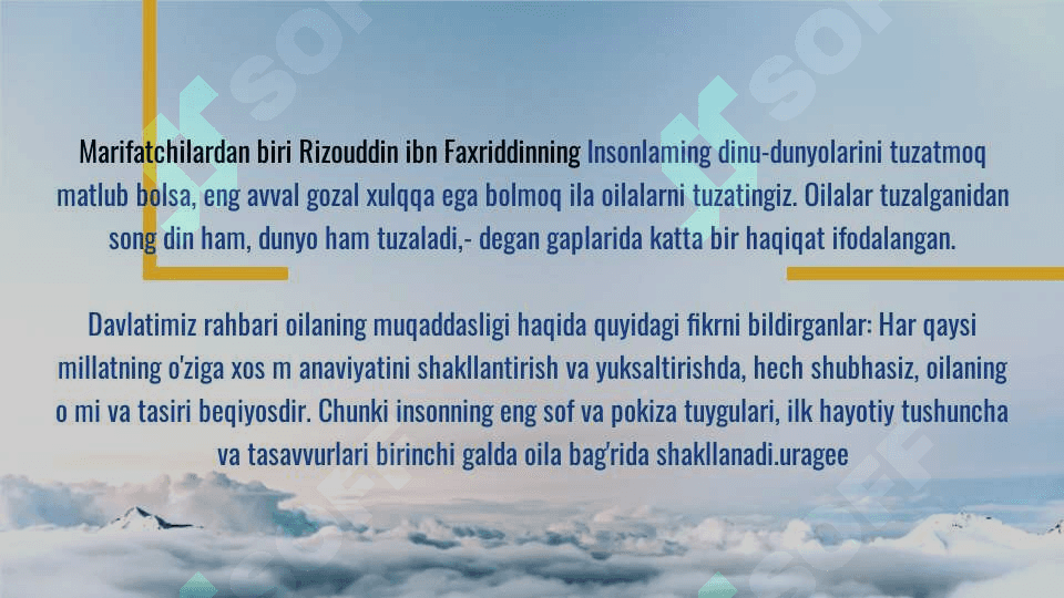 OILA TARBIYASINING XALQ PEDAGOGIKASI MANBALARIDA AKS ETISHI. 4