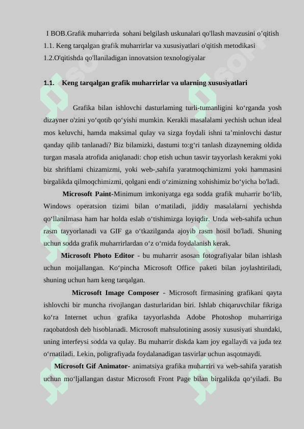 Grafik muharrirda  sohani belgilash uskunalari qo'llash mavzusini o'qitish metodikasi 5