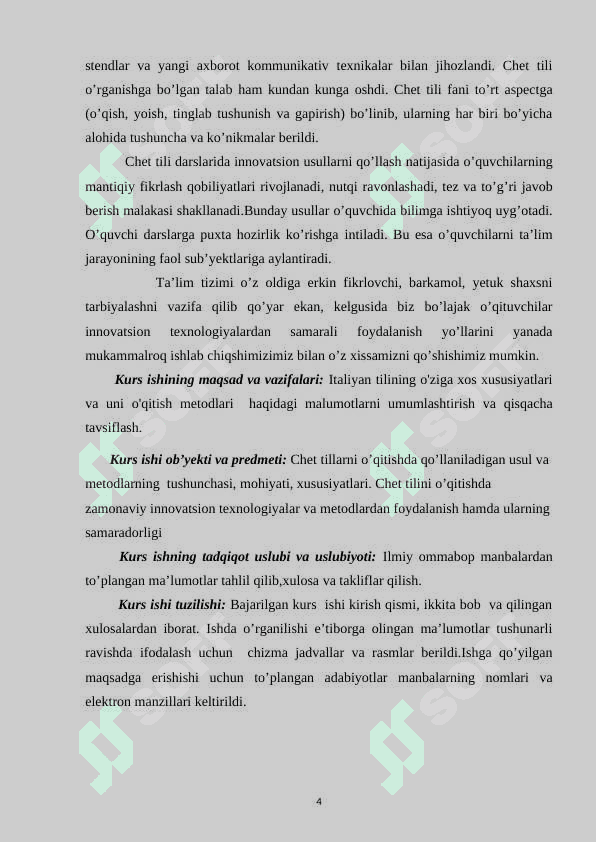 Italyan tilida savollar bilan ishlash 4