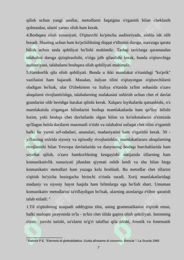 Italyan tilida savollar bilan ishlash 7