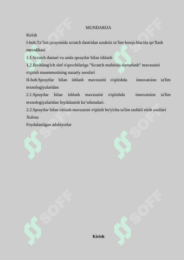 Spraytlar bilan ishlash mavzusini o‘qitish metodikasi 2