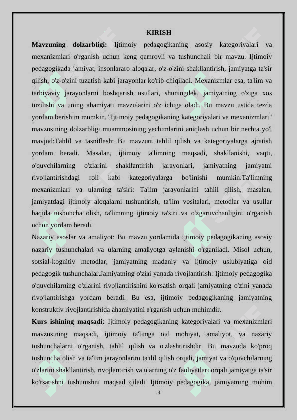 IJTIMOIY  PEDAGOGIKANING KATEGORIYALARI  VA MEXANIZMLARI 3
