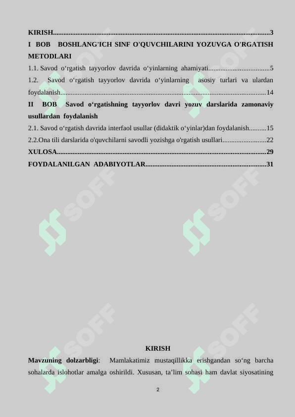 SAVOD  O‘RGATISH  TAYYORLOV  DAVRIDA O‘YINLARDAN  FOYDALANISH 2