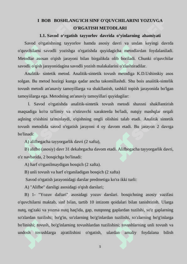 SAVOD  O‘RGATISH  TAYYORLOV  DAVRIDA O‘YINLARDAN  FOYDALANISH 5