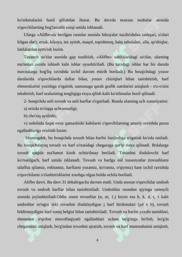 SAVOD  O‘RGATISH  TAYYORLOV  DAVRIDA O‘YINLARDAN  FOYDALANISH 6