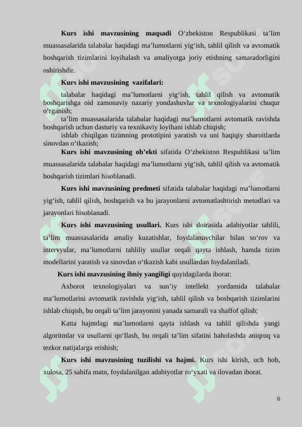 HUJJATLARNI ALMASHISH, ARXIVLASH VA ULARNI TEZKOR BOSHQARISH TIZIMI 6