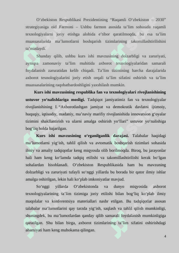 Talabalar turar joyini boshqarish va joylarni elektron tarzda ajratish tizimi 4
