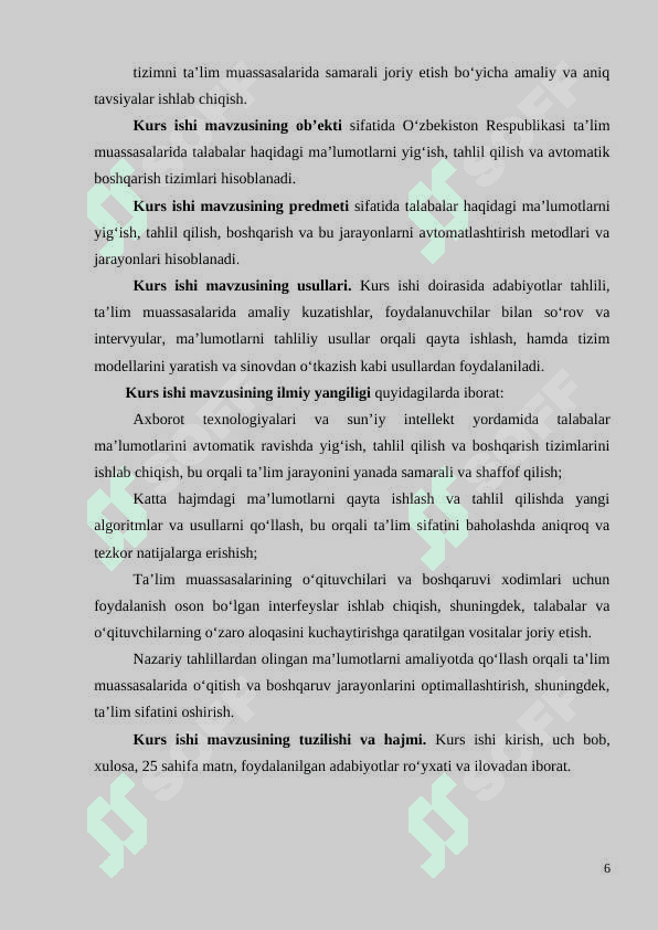 Talabalar turar joyini boshqarish va joylarni elektron tarzda ajratish tizimi 6