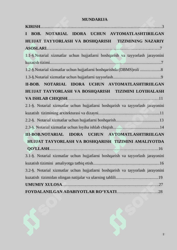 NOTARIAL XIZMATLAR UCHUN HUJJATLARNI BOSHQARISH VA TAYYORLASH JARAYONINI KUZATISH TIZIMI 2