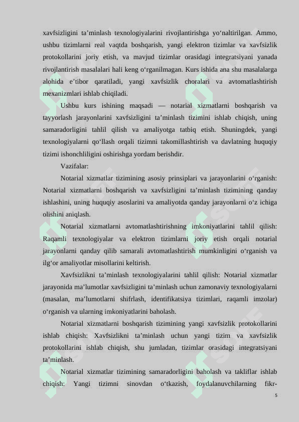 NOTARIAL XIZMATLAR UCHUN HUJJATLARNI BOSHQARISH VA TAYYORLASH JARAYONINI KUZATISH TIZIMI 5