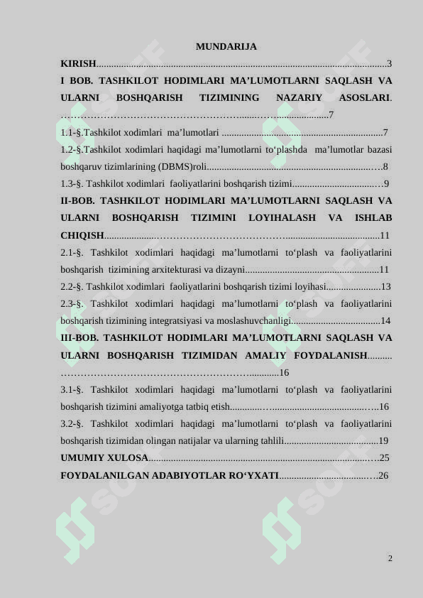 TASHKILOT HODIMLARI HAQIDAGI MA’LUMOTLARNI TO’PLASH VA FAOLIYATLARINI BOSHQARISH TIZIMI 2