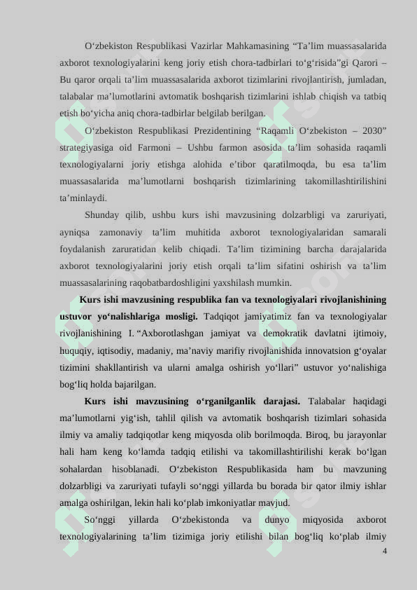 TASHKILOT HODIMLARI HAQIDAGI MA’LUMOTLARNI TO’PLASH VA FAOLIYATLARINI BOSHQARISH TIZIMI 4