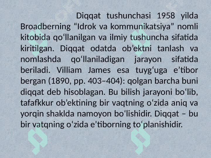 Diqqat va uning turlari 2