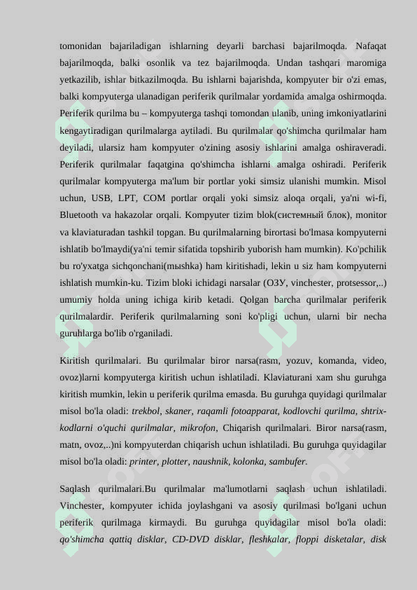 Klaviatura va sichqoncha bilan ishlash ko'nikmalari mavzusini o'qitish metodikasi 3