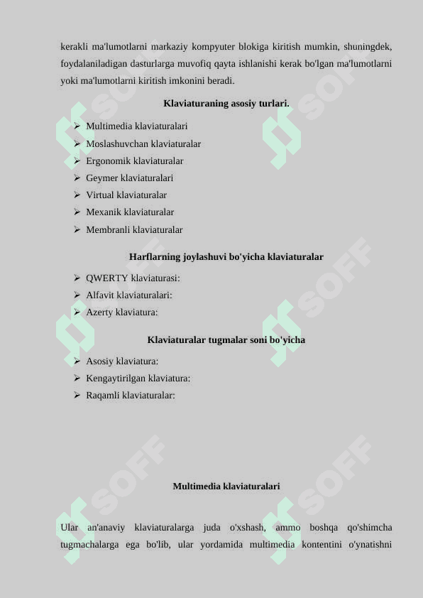 Klaviatura va sichqoncha bilan ishlash ko'nikmalari mavzusini o'qitish metodikasi 5