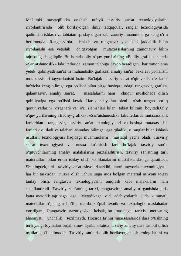 Ta'sviriy san'at mashg'ulotlarini muammoli vaziyatlarda hosil qilib o'qitish 3