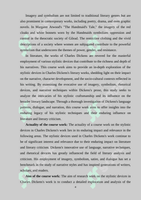 The stylistic devices in Ch. Dicken's work 4