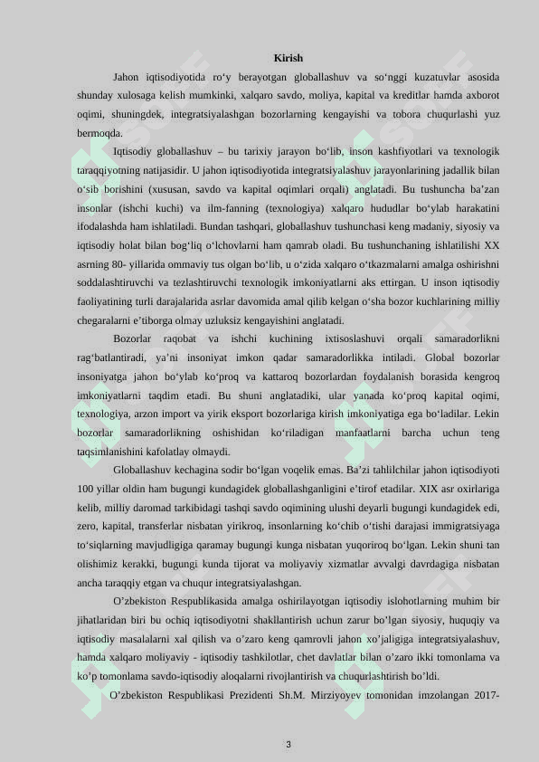 Jahon iqtisodiyoti glaballashuvi,uni harakatlantiruvchi kuchlar va  omillar 3