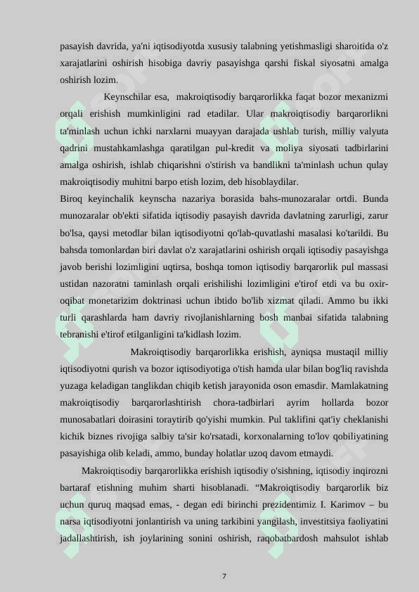 Makroiqtisodiy barqarorlashtirishning moliyaviy vositalari 7
