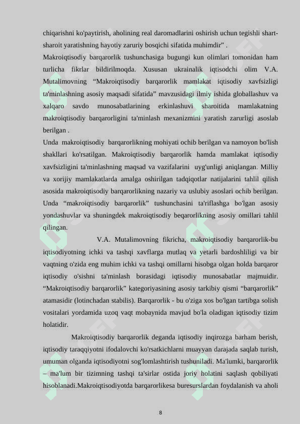 Makroiqtisodiy barqarorlashtirishning moliyaviy vositalari 8