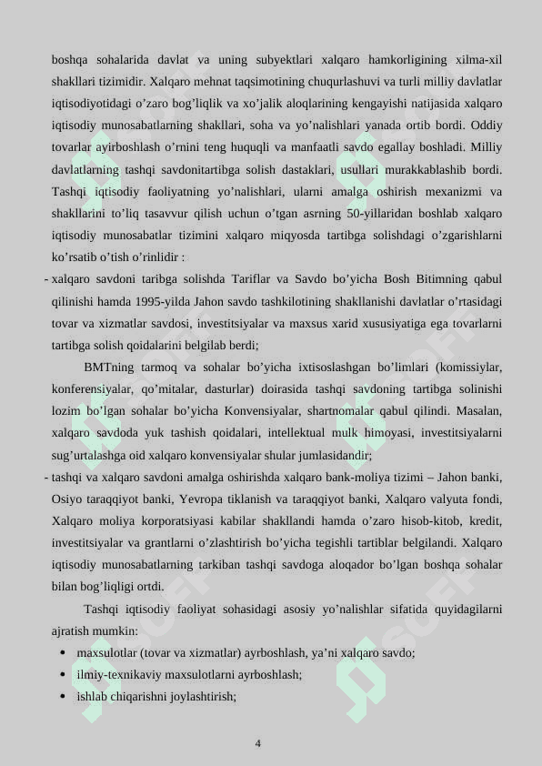 O‘zbekistonda tashqi iqtisodiy faoliyatni erkinlashtirish yо‘llari va usullari 5
