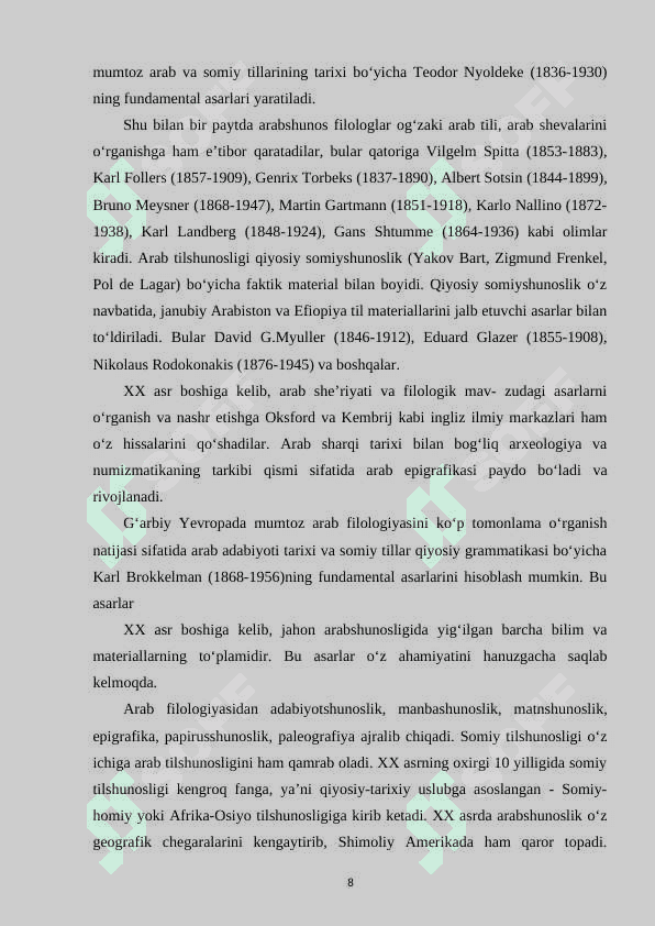 SHARQ ALLOMALARI ILMIY MEROSINING GERMANIYADA O‘RGANILISHI 8