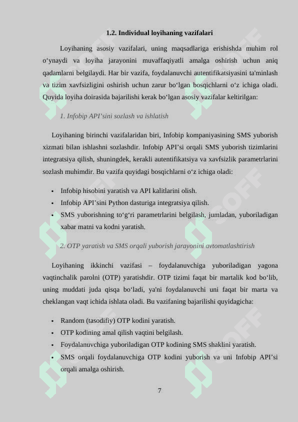 OTPdan foydalangan holda autenifikatsiya dasturini ishlab chiqish 7