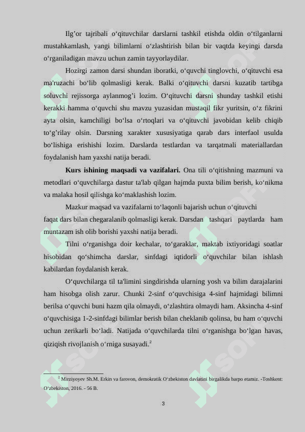 Boshlangʻich sinf ona tili darslariga qoʻyiladigan talablar 3