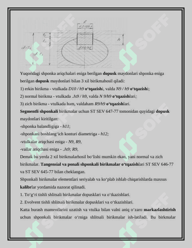 Ponali, shlitsali va Rezbali birikmalarning qo`yimi va o‘tkazilishi 4
