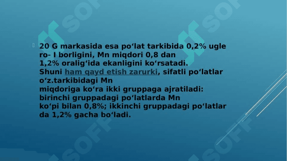 Uglerodli Po'latlar 8