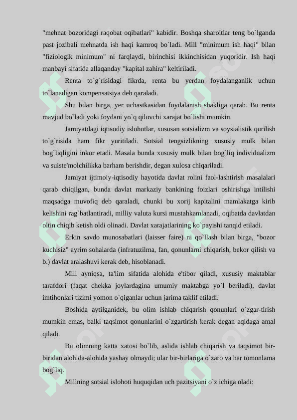 JEYMS MILL, J.MAK-KULLOX VA BOSHQALARNING IQTISODIY G’OYALARI 5