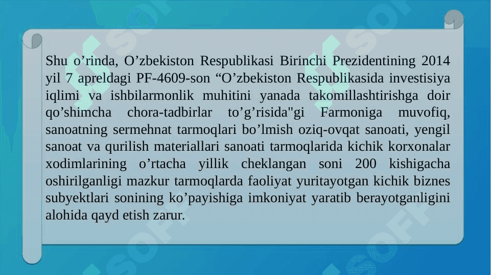 IQTISODIYOTDA FAOLIYAT KO’RSATAYOTGAN KICHIK BIZNES VA TADBIRKORLIK SUB’YEKTLARINING EKSPORT SALOHIYATINI BAHOLASH 5