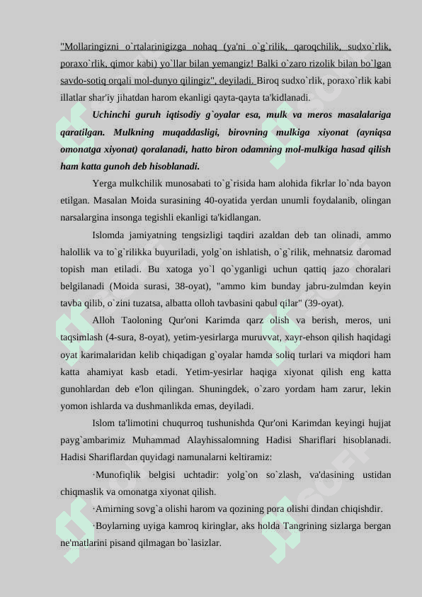 O`RTA OSIYODAGI DASTLABKI VA TEMURIYLAR DAVRIGACHA BO`LGAN IQTISODIY G’OYALAR 5