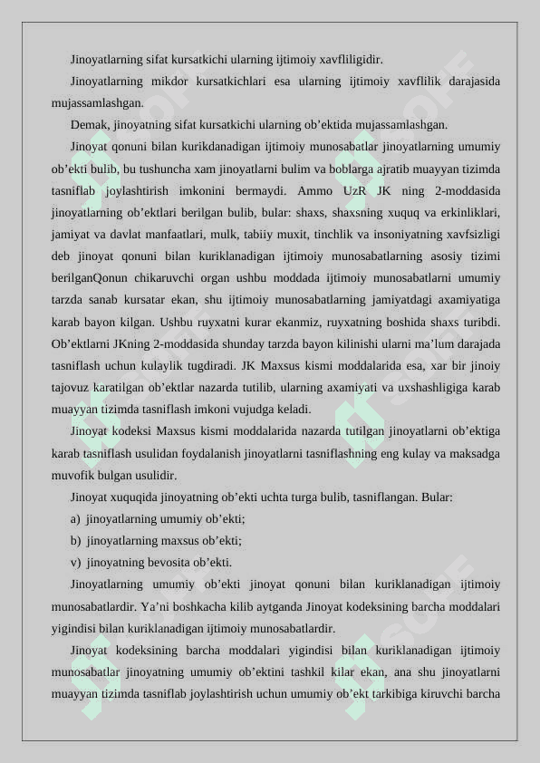 Jinoyatning ob’ektiv tomoni zaruriy belgilari 24 8