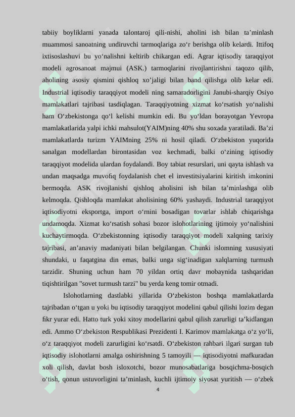 Davlatlar iqtisodiy rivojlanishi 4