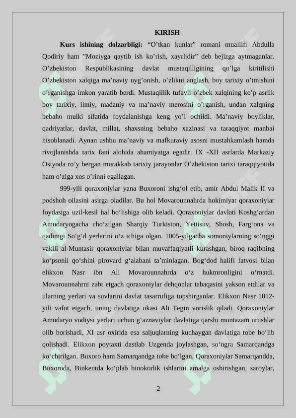 QORAXONIYLAR DAVLAT BOSHQARUV TARTIBI 2