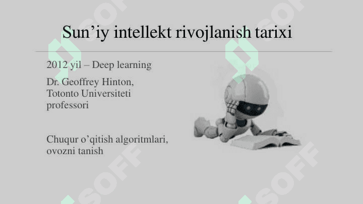 Mashinali o’qitishga kirish. Mashinali o’qitish turlari 5