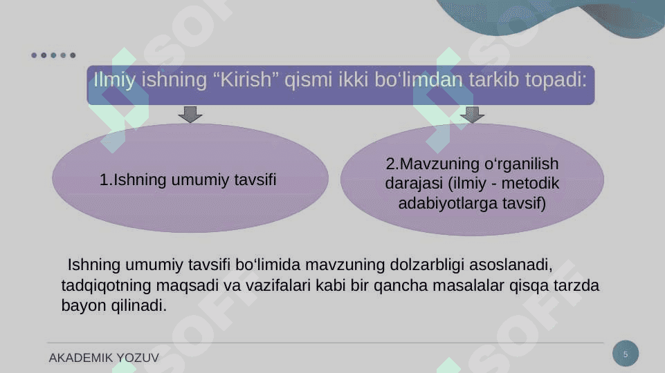 ILMIY TADQIQOT MATNINI YARATISH. IQTIBOS KELTIRISH. PARAFRAZA. 5