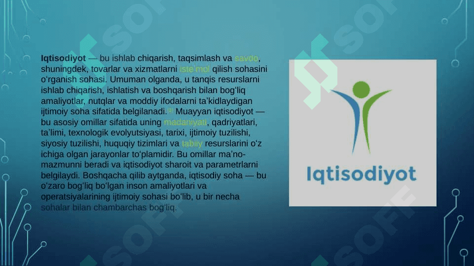 Iqtisodiyotga kirish 2