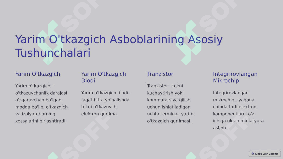 Ko'p qatlamli yarim o'tkazgichli asboblar 2