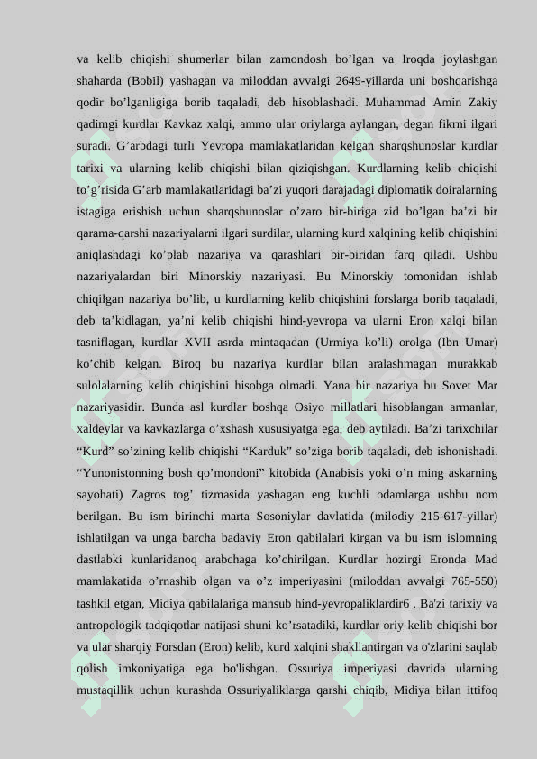 Kurdlarning etnik shakllanishi va tarixi 6