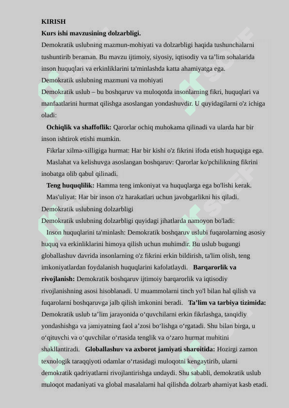 DEMOKRATIK USLUBNING O‘QITUCHI FAOLIYATIDA NAMOYON BO‘LISH XUSUSIYATLARI 3