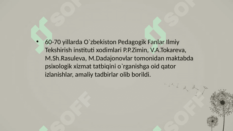 Psixologik xizmatning yuzaga kelish tarixi 7