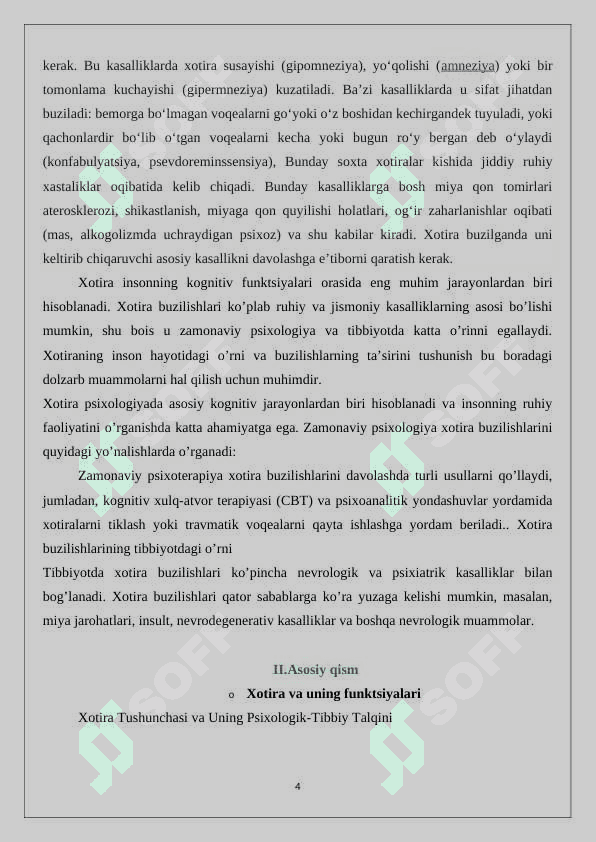Xotira buzilishi 24 4