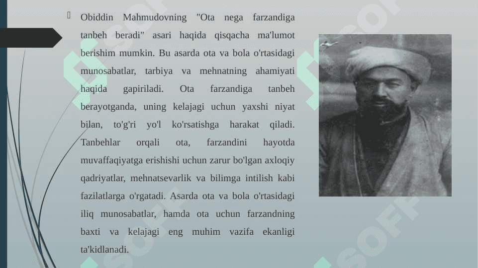 Obidjon Mahmudovning "Ota nega farzandiga tanbeh beradi” 3