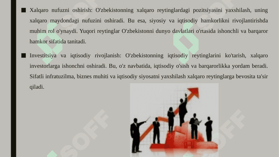 O'zbekistonni halqaro reytinglardagi ko'rsatgichlarini ko'tarishning tarixiy va siyosiy ahamiyati 3