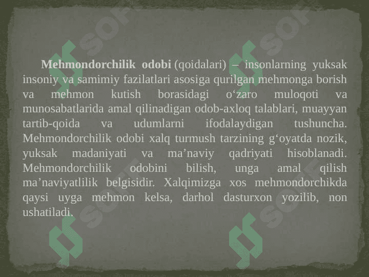 MEHMONDO’STLIKDA MADANIY XILMA XILLIK 4