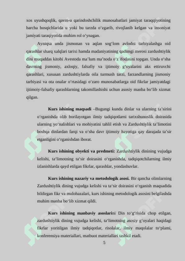 ZARDUSHTIYLIK  DININING VUJUDGA KELISHI VA MOHIYATI 24 5