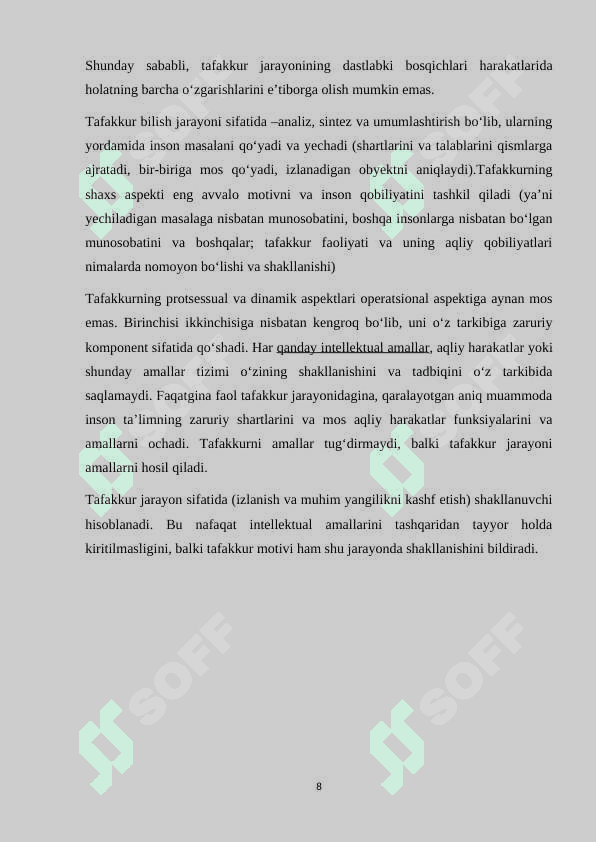 MAKTABGACHA TARBIYA YOSHIDA TAFAKKUR MUAMMOSINING O`RGANILISHI 8