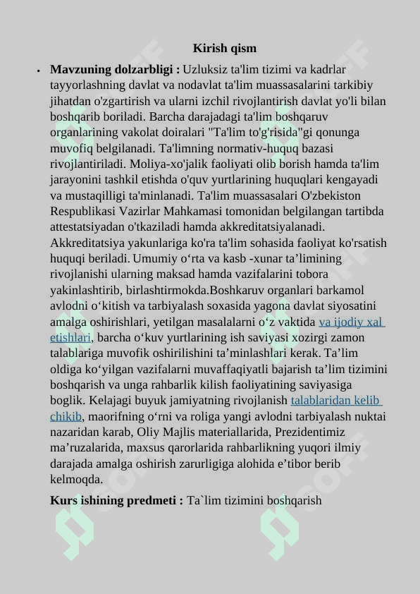 Ta`lim tizimini boshqarish 2